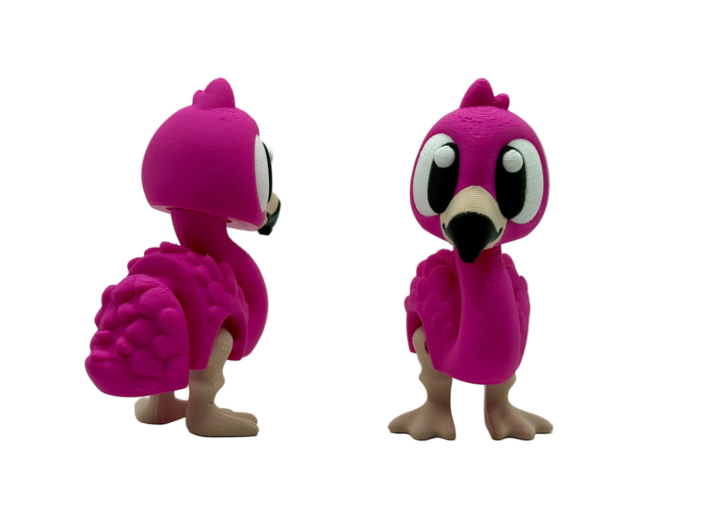 Prairie Pals Flamingo – 3D Printed Mini Animal Fidget Toy