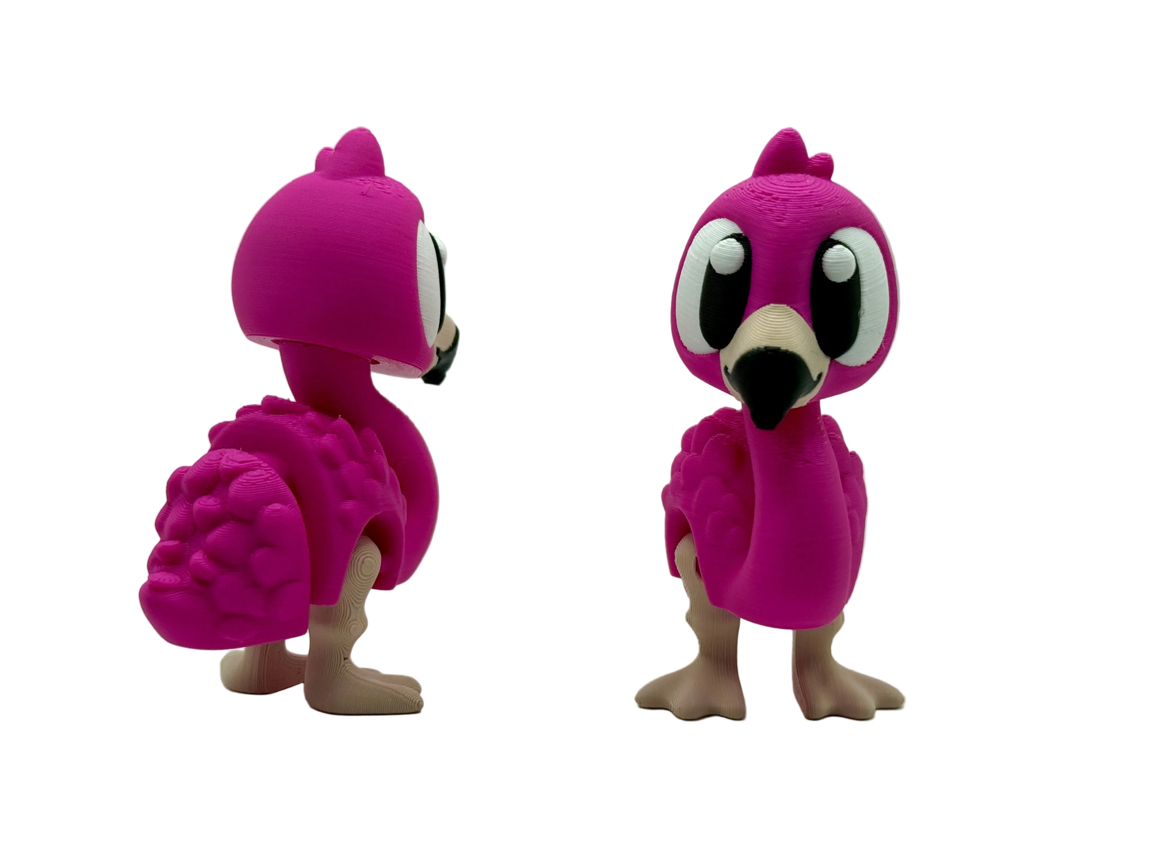 Prairie Pals Flamingo – 3D Printed Mini Animal Fidget Toy