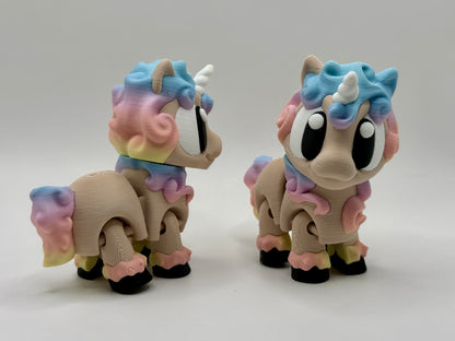 Prairie Pals Unicorn – 3D Printed Mini Animal Fidget Toy