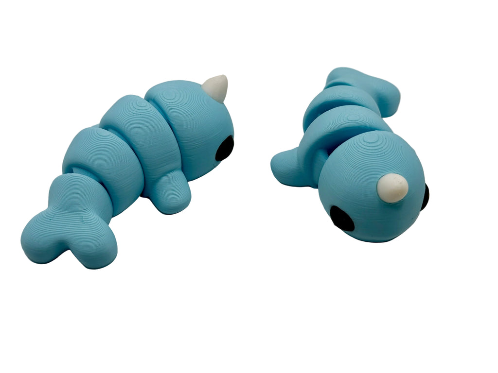 Prairie Pals Narwhal – 3D Printed Mini Animal Fidget Toy