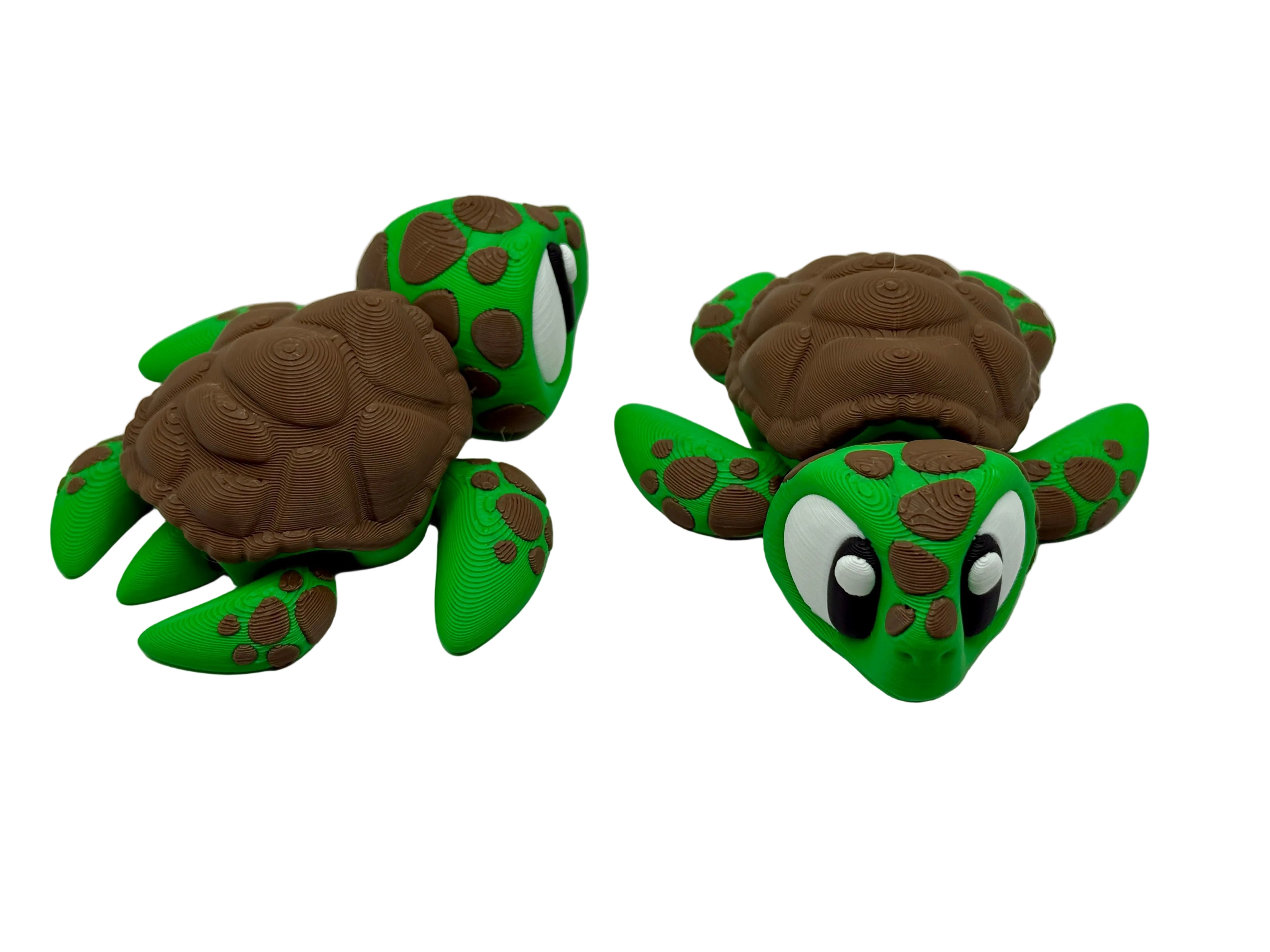 Prairie Pals Sea Turtle – 3D Printed Mini Animal Fidget Toy