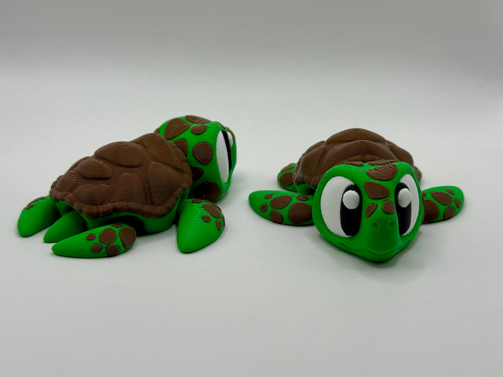 Prairie Pals Sea Turtle – 3D Printed Mini Animal Fidget Toy