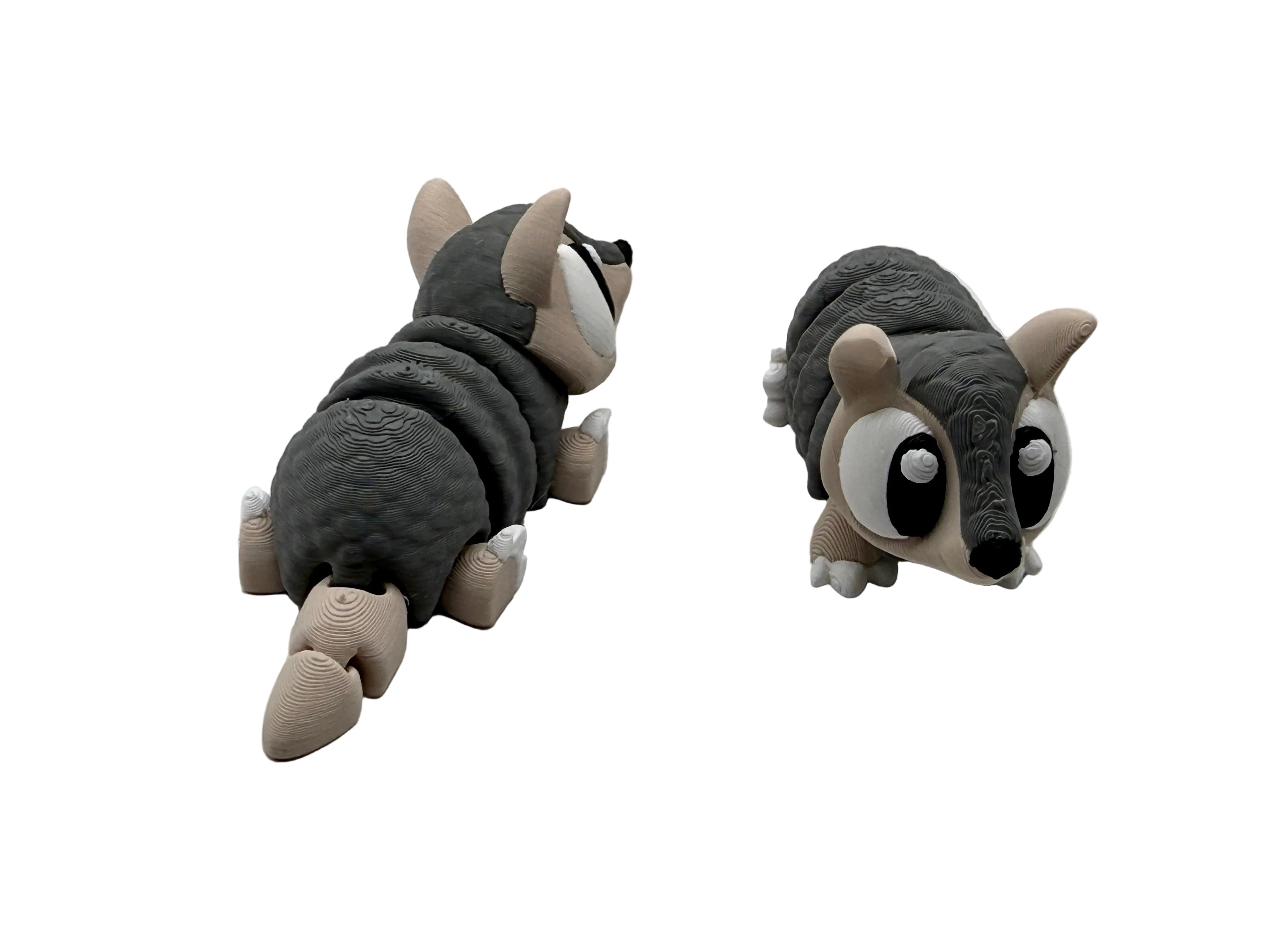 Prairie Pals Armadillo 3D printed mini animal toy
Small articulated armadillo fidget toy made from PLA
Prairie Pals Armadillo toy made in Oklahoma
Realistic color 3D printed armadillo collectible
Small 3D printed animal lover gift Prairie Pals Armadillo