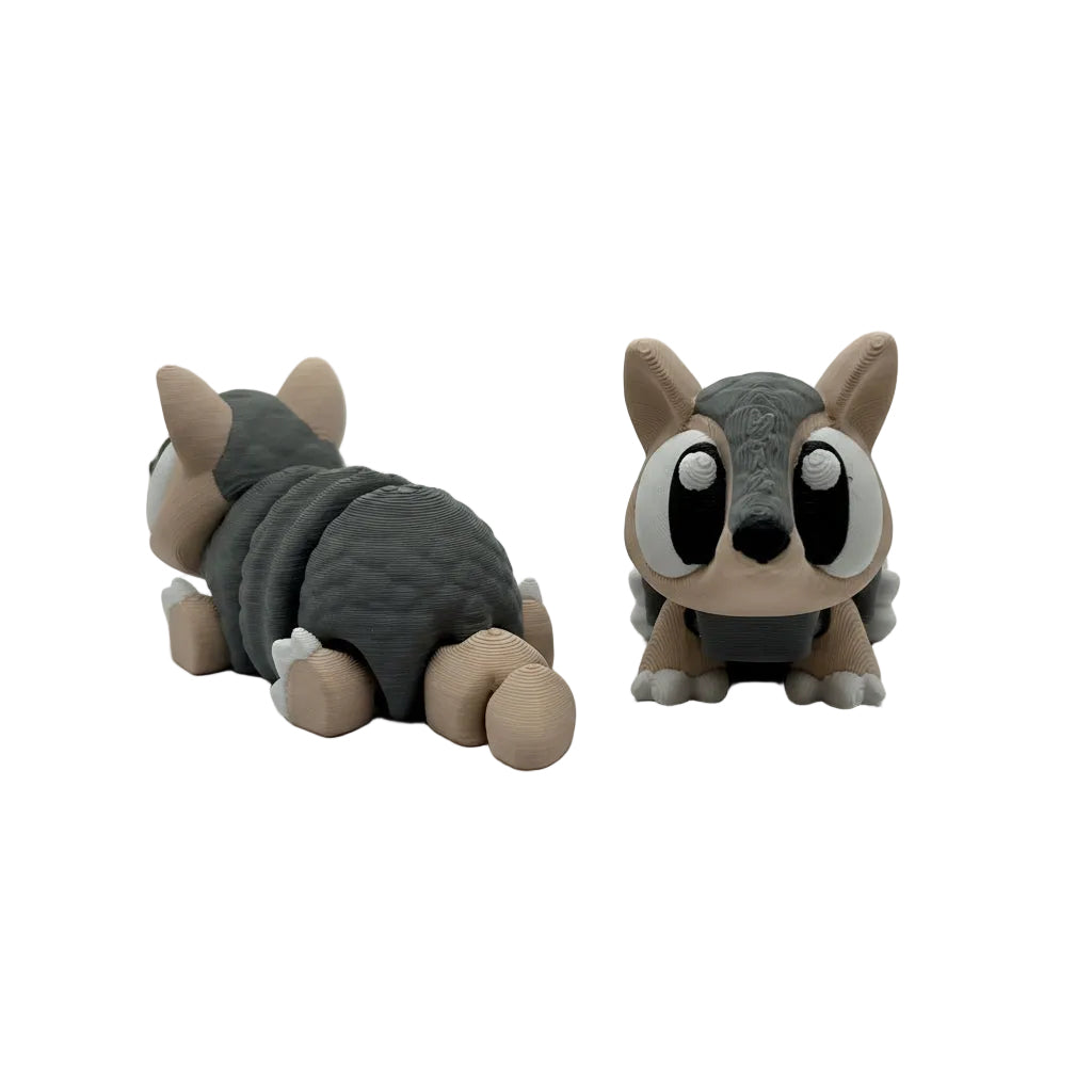 Prairie Pals Armadillo 3D printed mini animal toy
Small articulated armadillo fidget toy made from PLA
Prairie Pals Armadillo toy made in Oklahoma
Realistic color 3D printed armadillo collectible
Small 3D printed animal lover gift Prairie Pals Armadillo
