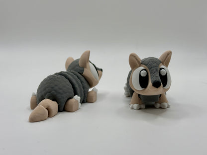 Prairie Pals Armadillo 3D printed mini animal toy
Small articulated armadillo fidget toy made from PLA
Prairie Pals Armadillo toy made in Oklahoma
Realistic color 3D printed armadillo collectible
Small 3D printed animal lover gift Prairie Pals Armadillo
