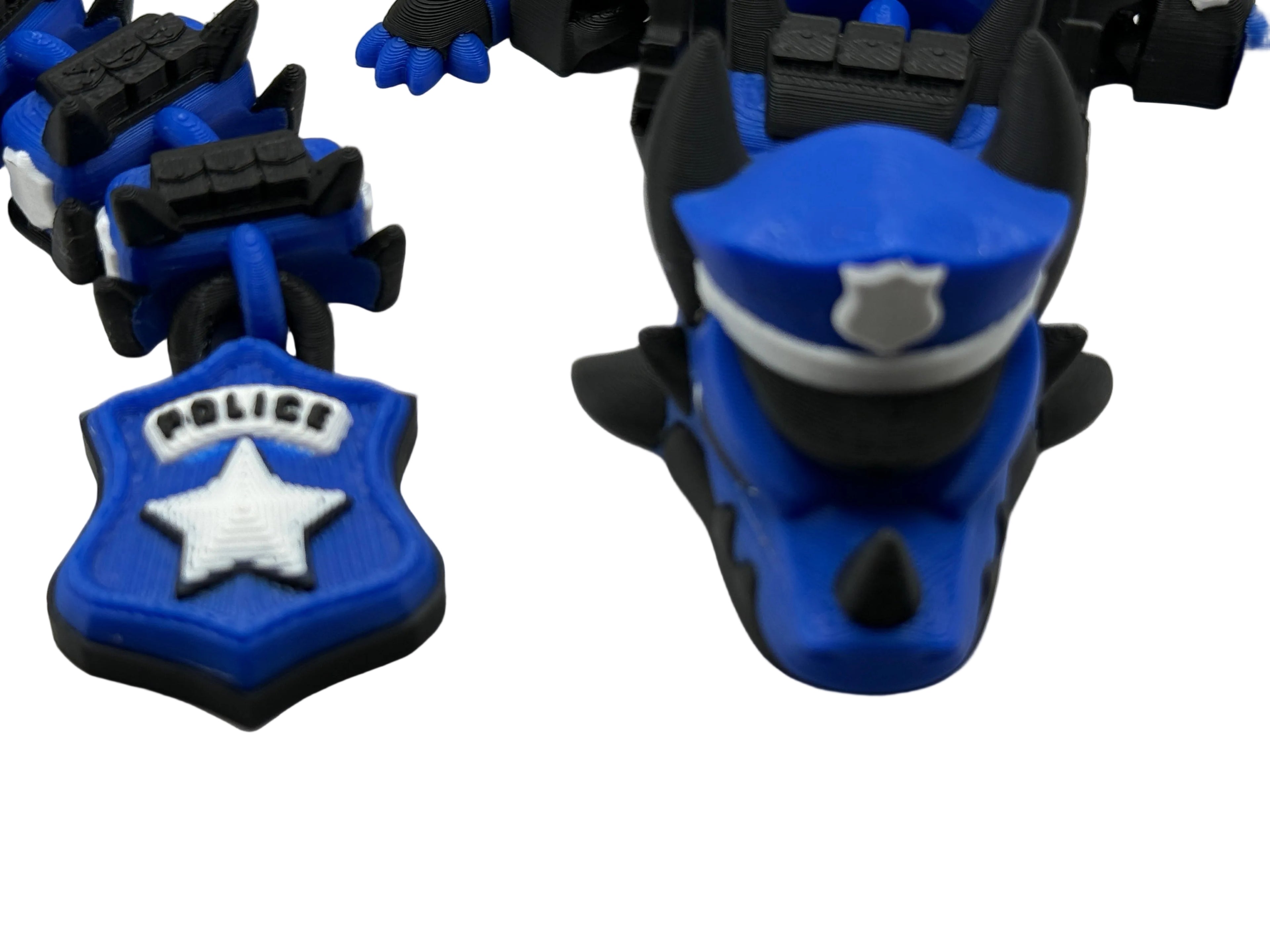 Police Dragon – 3D Printed Articulated Dragon Toy