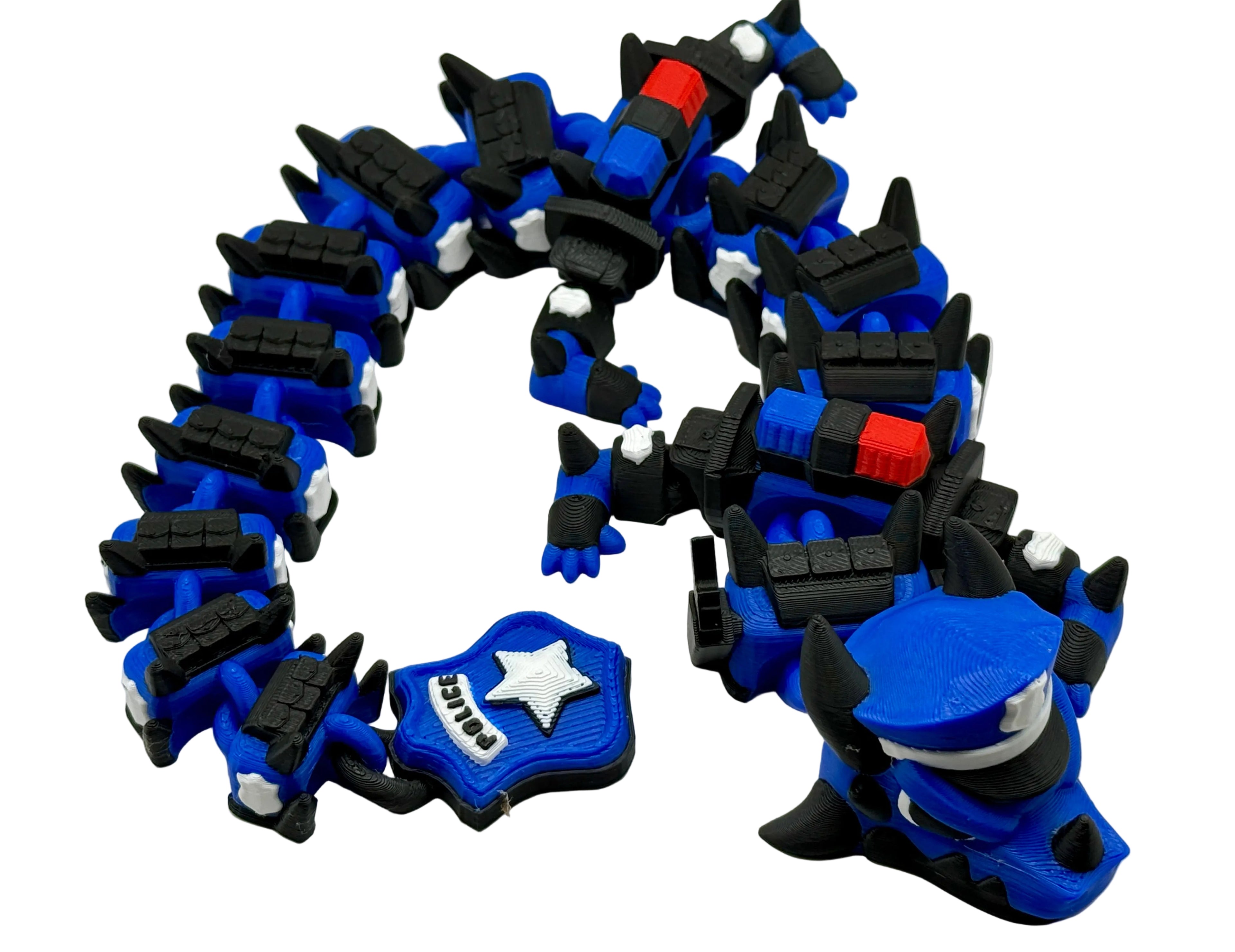 Police Dragon – 3D Printed Articulated Dragon Toy