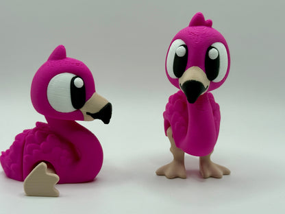 Prairie Pals Flamingo – 3D Printed Mini Animal Fidget Toy