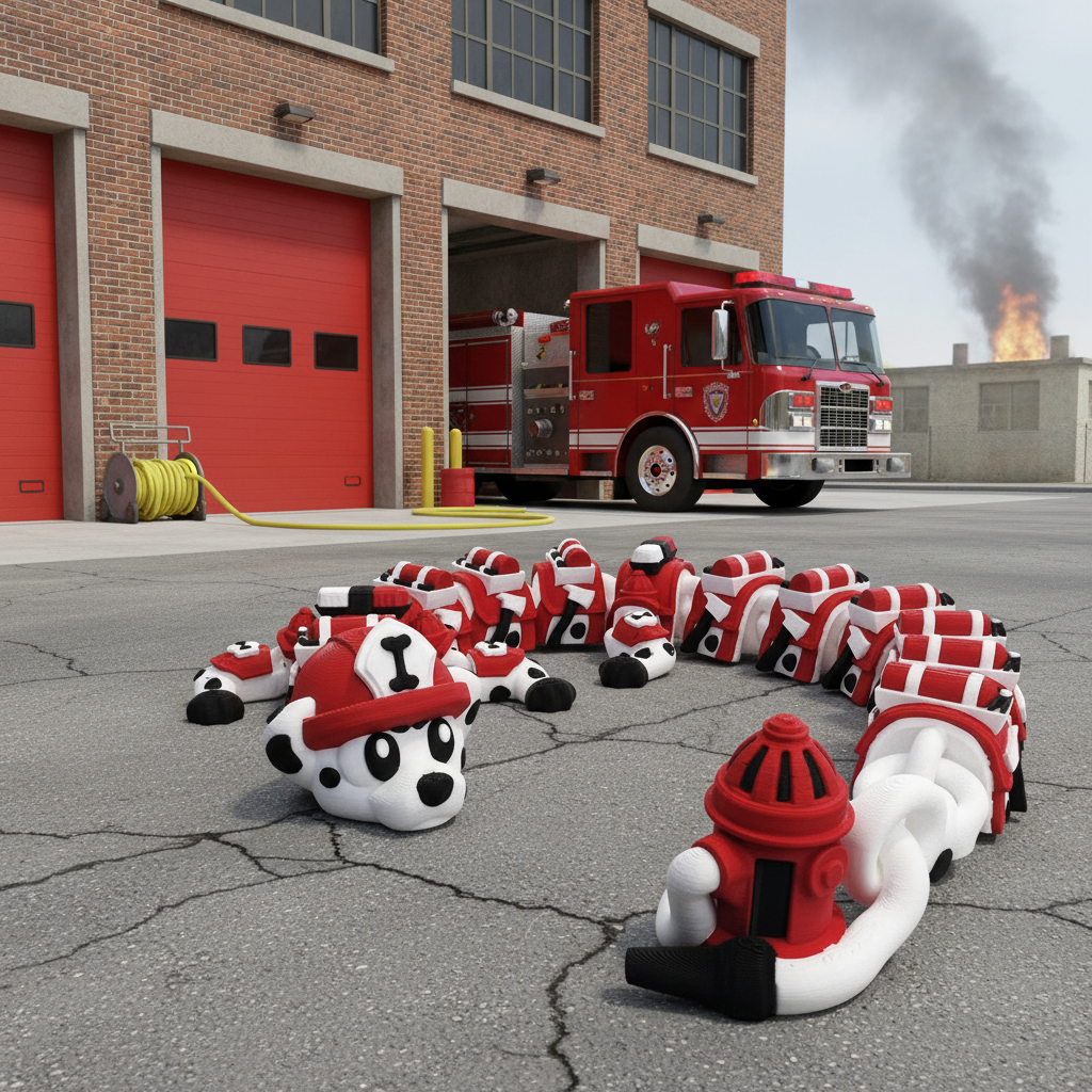 Fire Rescue Dragon – 3D Printed Articulated Dragon Toy