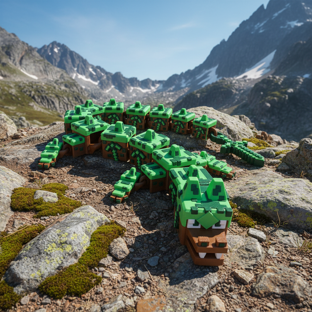 Elemental Dragons – 3D Printed Articulated Dragon Toy