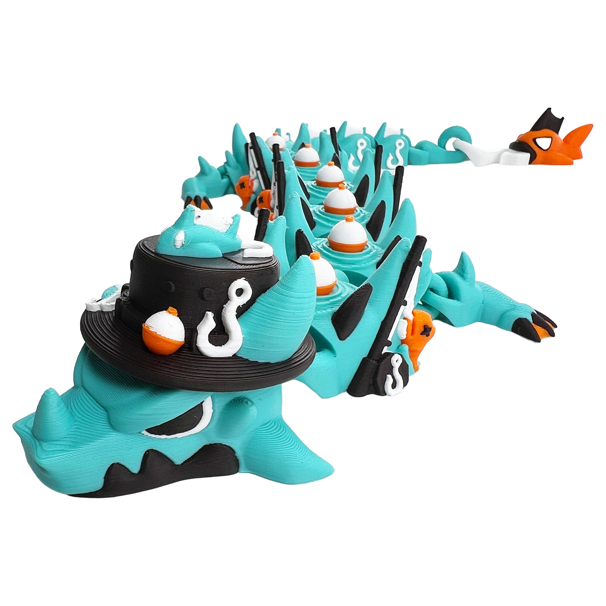 Gone Fishing Dragon – 3D Printed Articulated Dragon Toy