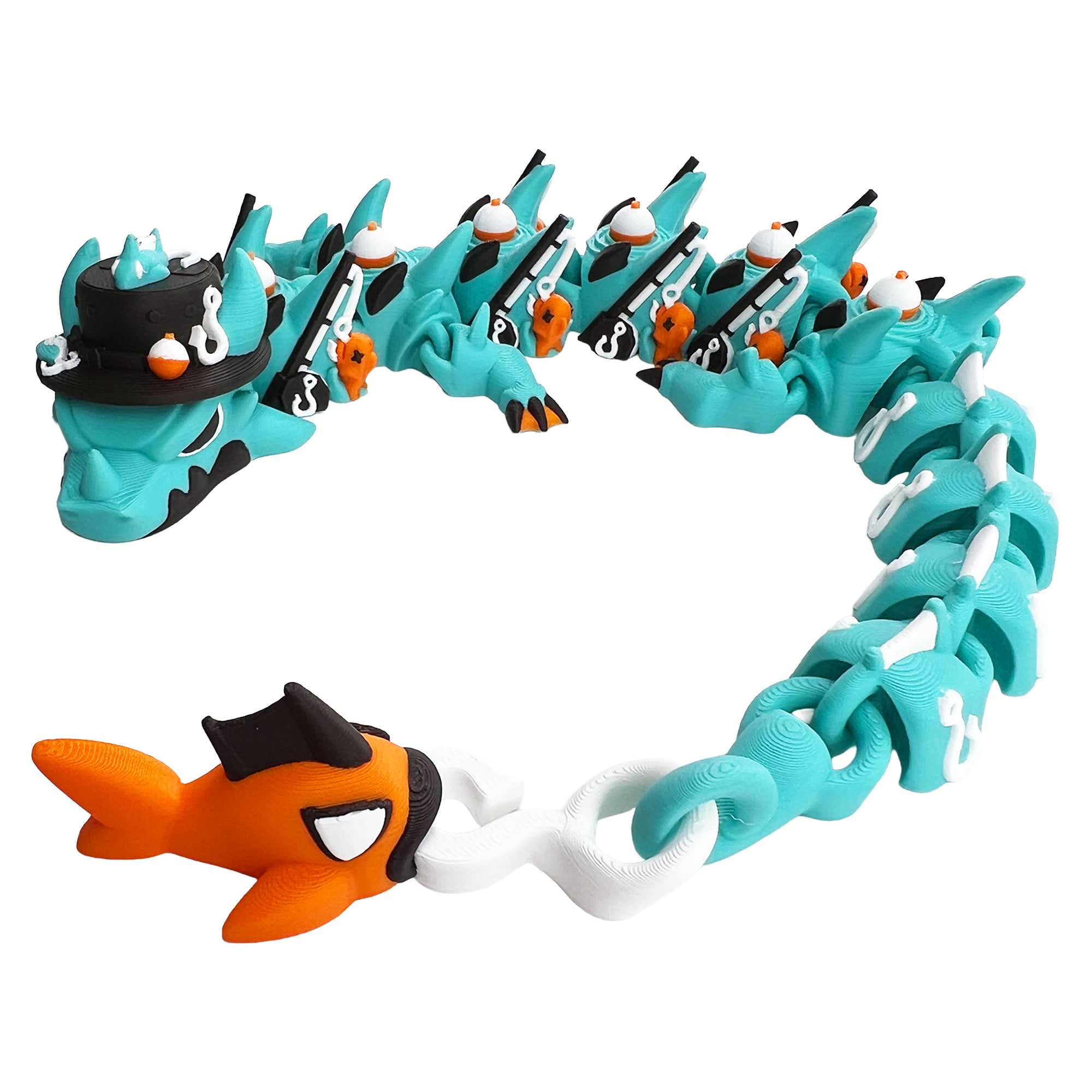 Gone Fishing Dragon – 3D Printed Articulated Dragon Toy