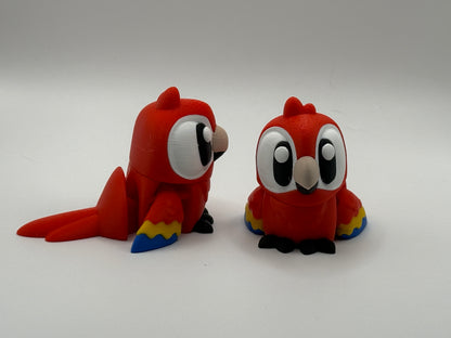 Prairie Pals Flexi Macaw – 3D Printed Mini Animal Fidget Toy