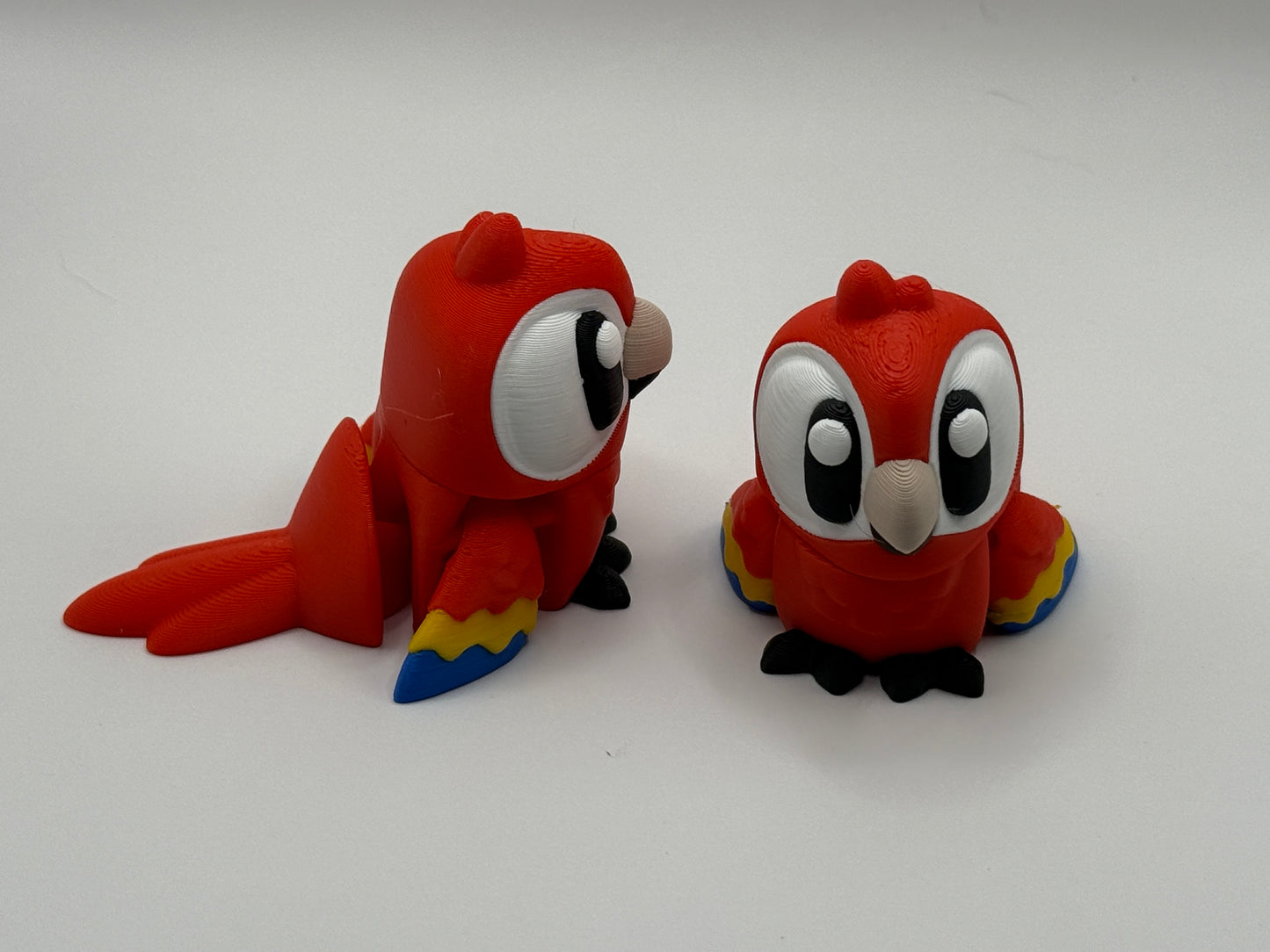 Prairie Pals Flexi Macaw – 3D Printed Mini Animal Fidget Toy