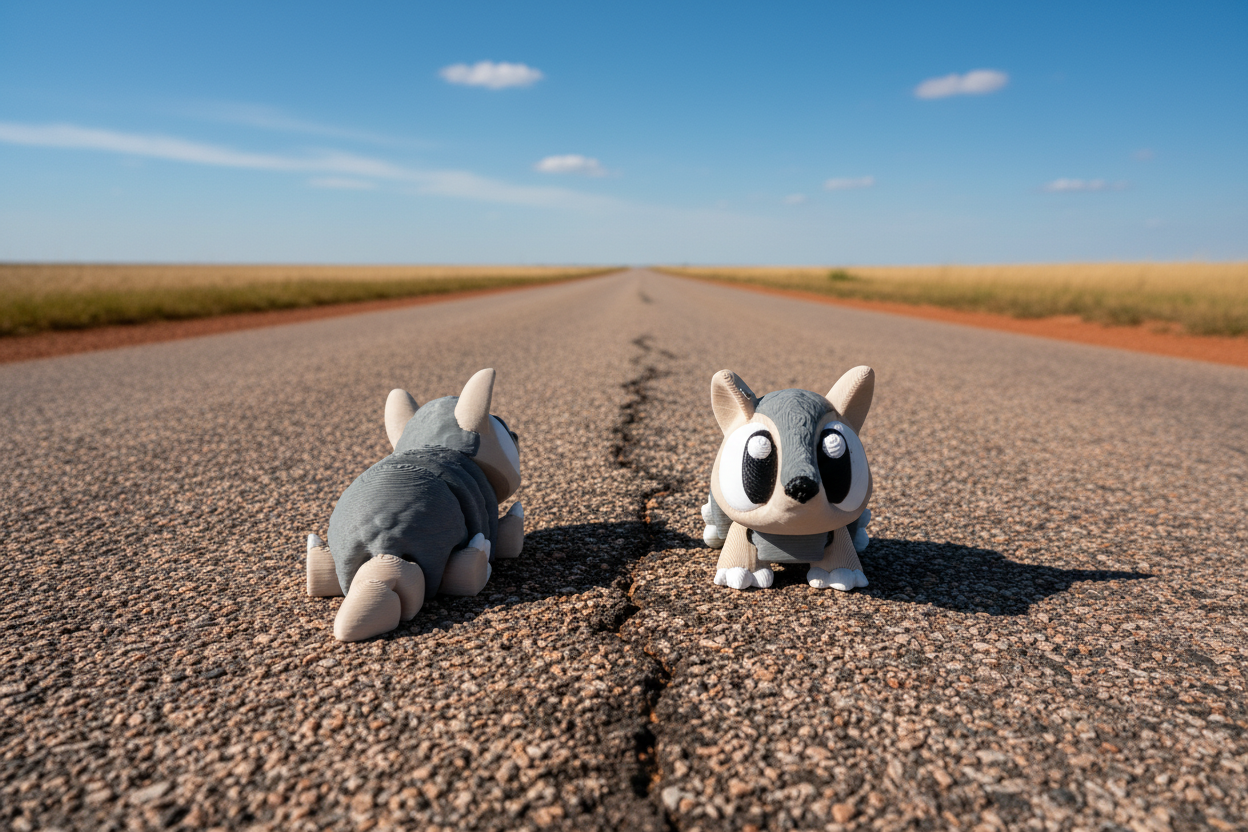 Prairie Pals Armadillo – 3D Printed Mini Animal Fidget Toy