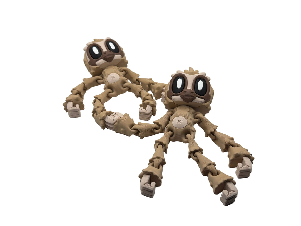 Ranch Hands Three-Toed Sloth – 3D Printed Articulated Animal Fidget Toy