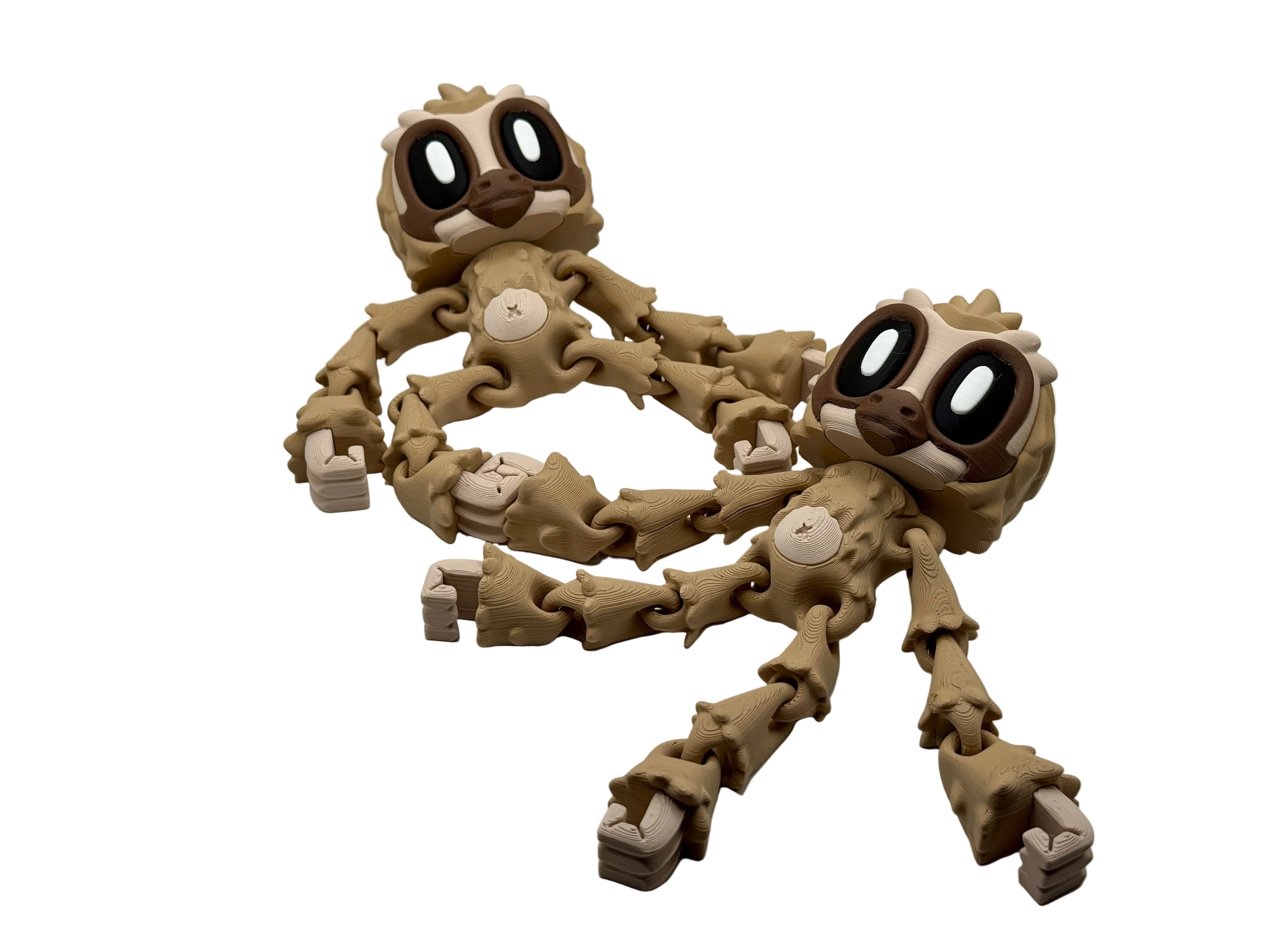 Ranch Hands Three-Toed Sloth – 3D Printed Articulated Animal Fidget Toy