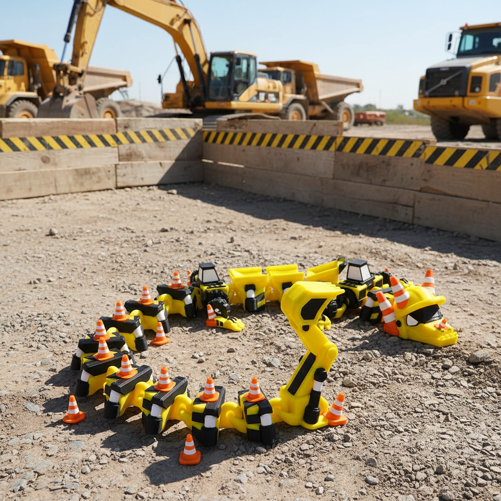 Construction Dragon – 3D Printed Articulated Dragon Toy