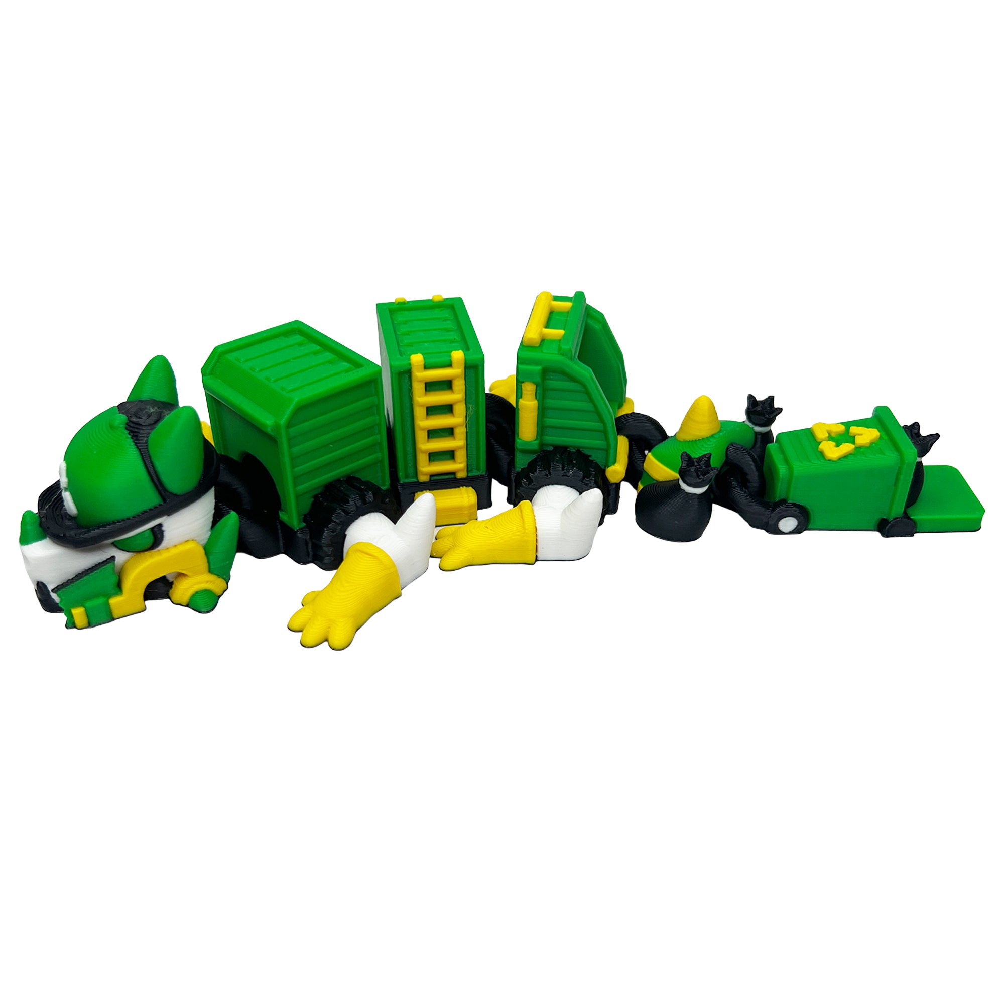 Garbage Truck Dragon Mini – 3D Printed Articulated Dragon Toy