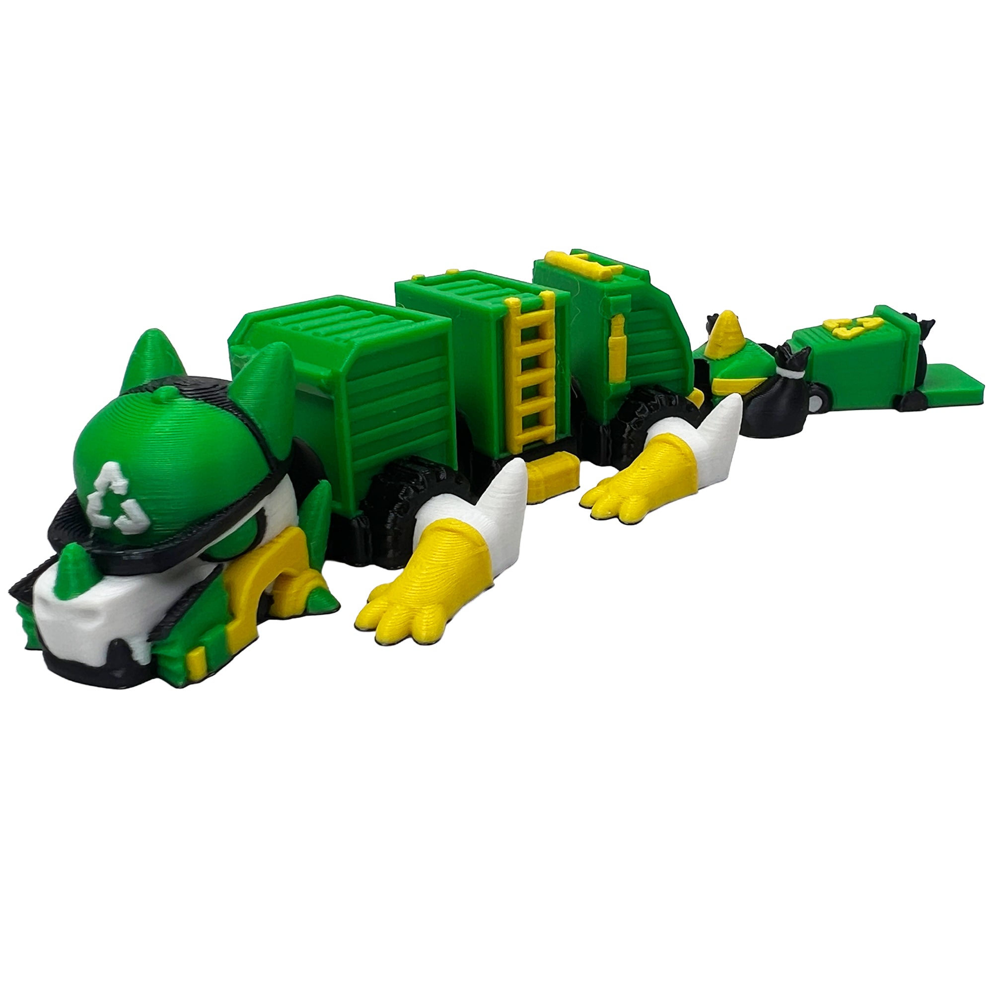 Garbage Truck Dragon Mini – 3D Printed Articulated Dragon Toy