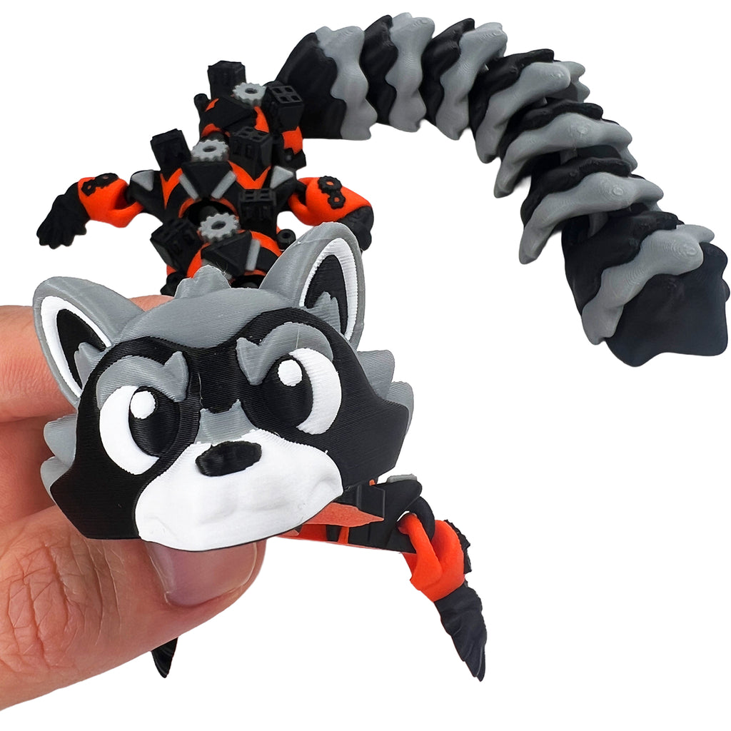 Star Bandit Dragon – 3D Printed Articulated Raccoon Dragon Toy